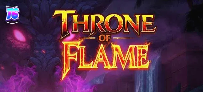 Pemandangan mistis Mountain of Dragons dalam slot Thrown of Flame